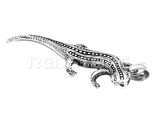 Oceľový prívesok jašterica